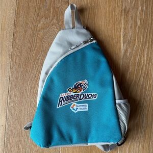 Akron RubberDucks Teal Sling Backpack Cooler